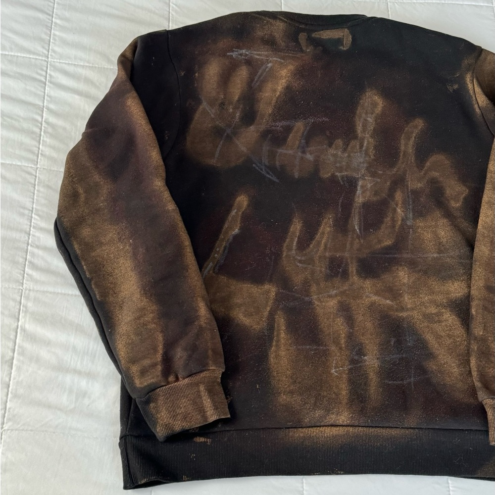 Vintage Black Bleached Crewneck Sweater - Picture 8 of 11